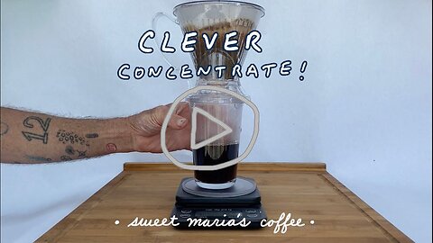 Full Immersion Coffee Concentrate with the Clever Coffee Brewer ... for Iced Coffee!