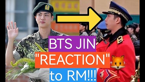 BTS JIN "REACTS" to RM playing SAXOPHONE!!!