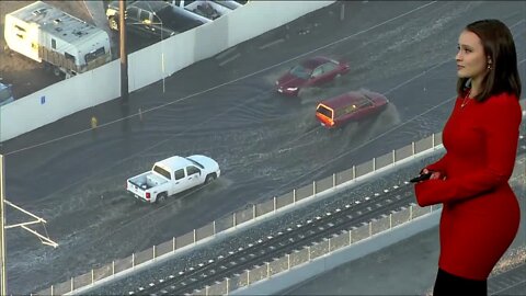 Flood waters remain in the Denver metro area as drivers begin morning commute