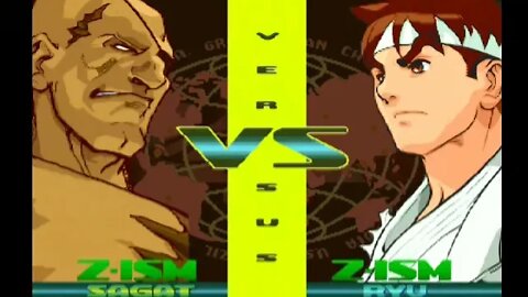 Street Fighter Zero 3 Upper - Sagat (Z-ISM) - Nível 8/Expert - No Continues