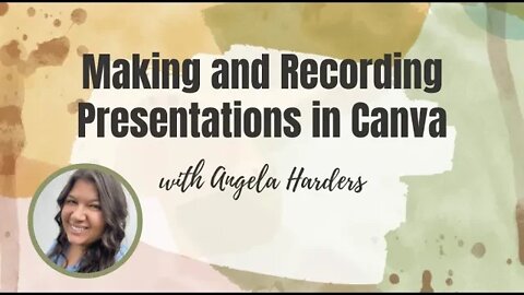 How to Make and Record a Presentation in Canva - EASY TUTORIAL