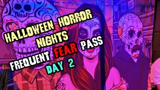 Halloween Horror Nights 2021 Frequent Fear Pass Day 2 - More Mazes, Food, and Merch!