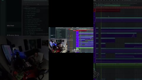 Kyma FauX producers a beat with a Guitar in Fl Studios on twitch.tv #shorts