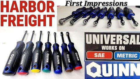Quinn 7 PC T-Handle Universal Nut Driver set from Harbor Freight