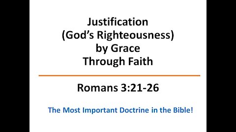 Romans 3 - Justification by Grace through Faith
