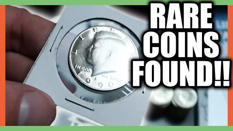 RARE VALUABLE COINS FOUND COIN ROLL HUNTING - RARE HALF DOLLARS WORTH MONEY!!!