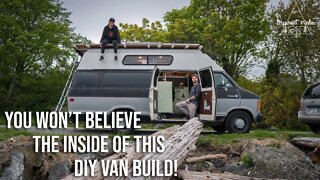 Inspiring DIY Van Build Tour | Old Dodge into Unique Camper Van