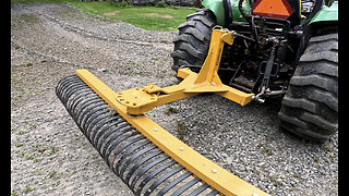 Landscape Rake First Use #compacttractor #tractor #diesel