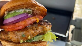 Easy and delicious shrimp burgers on the @LoCo griddle