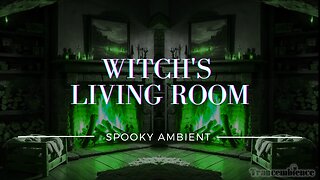 Witch's Living Room | 30 mins Fireplace Sound With Spooky Ambience