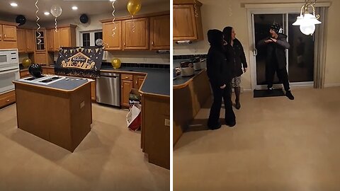 Hard-working parents surprise the kids with new house
