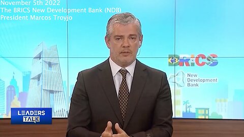 BRICS | Bank President President Marcos Troyjo | BRICS Has Evolved to Really Promote Global Governance. It’s a Pleasure to Live In Shanghai