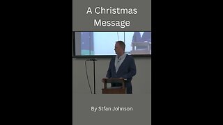 A Christmas Message from Stefan Johnson