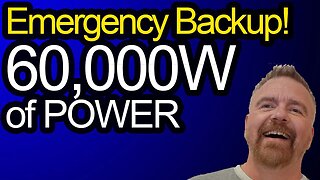 60,000W of Emergency Backup Power: Solar, Battery and Gas