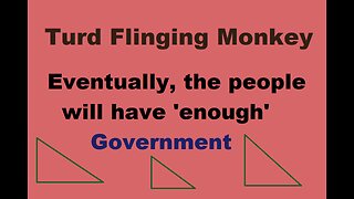 Turd Flinging Monkey wonders WHEN The People Will Finally Have ENOUGH Government