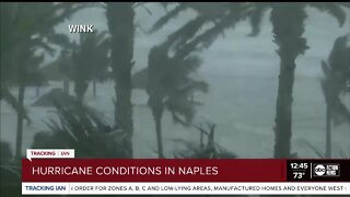 Hurricane conditions in the Naples area.