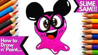 How to draw and paint Slime Sam Mickey Mouse