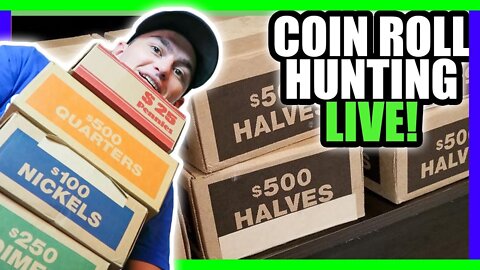 MEGA SCORE TIME - COIN ROLL HUNTING HALF DOLLARS FOR SILVER