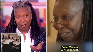 The View's Whoopi Goldberg tears up after Pope Francis hails her as 'very important' during Vatican