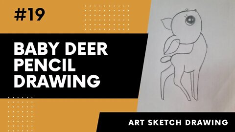 How to Draw Baby Deer Step by Step Easy Drawing Pencil Drawing l Baby Deer #babydeer #easydrawing