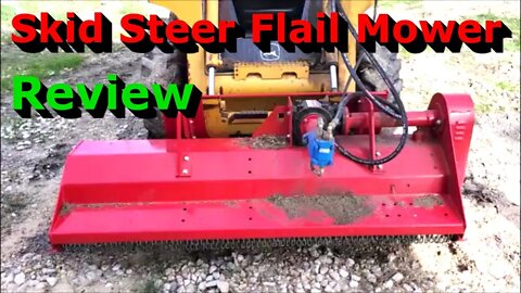 Titan Skid Steer Flail Mower | Is It Any Good? | Setup and Test Review