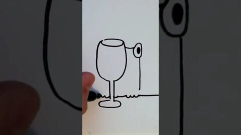 FROG in a GLASS | Doodle Ideas | Funny Animals #shorts