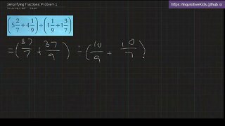 Simplifying Fractions: Problem 1