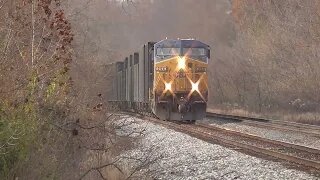CSX B158 Empty Coke Express Train from Lodi, Ohio November 4, 2023
