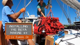 SV Ramble On | Installing the Beta Marine 43