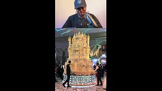 entire castle as a wedding cake