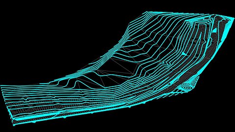 AutoLisp source for B-spline control polygon and interpolated contour lines