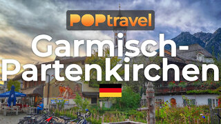 Walking in GARMISCH-PARTENKIRCHEN / Germany 🇩🇪- Evening Tour (2020) - 4K 60fps