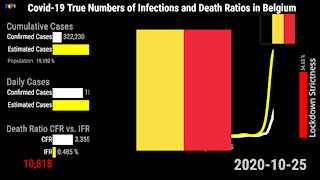 Covid-19 Belgium: The True Numbers of Infections and Death Ratios