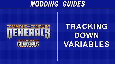 Command & Conquer Generals - Variables and game.dat