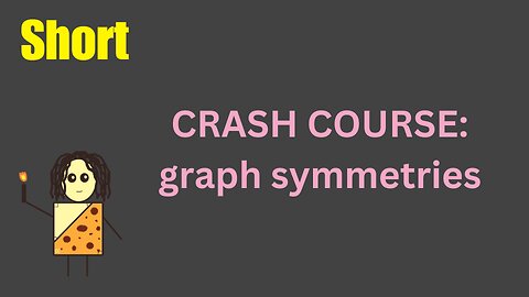 Graph symmetries crash course (x-axis, y-axis, origin)… fast and simple!