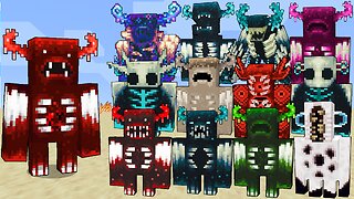 The Demon Warden Vs ALL Wardens PLUS+ / Minecraft Mob Battle