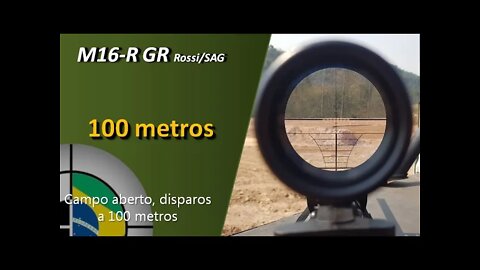 M16-R - Disparos a 100 metros, em campo aberto