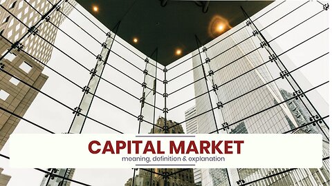 What is CAPITAL MARKET?