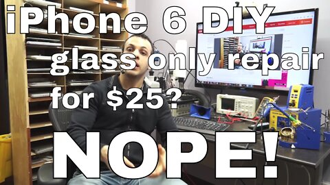 CNET re-releases ignorant BS | glass only iPhone 6S repair for $25 | Tech press is full of **SHIT**