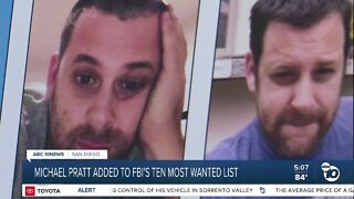 Michael Pratt added to FBI's Most Wanted List