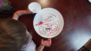 Krazy Kidz Do The Dry Erase Marker and water Experiment
