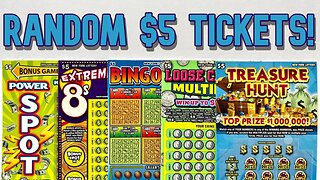 Playing More Random $5 Scratch Off Tickets from the New York State Lottery!!