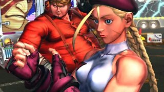 Street Fighter X Tekken: Jin (Swap Costume) & Kuma vs Cammy & Bob - 1440p No Commentary