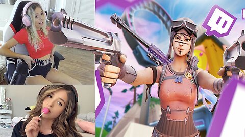 KILLING GIRL TWITCH STREAMERS (Funny Reactions) - Fortnite.