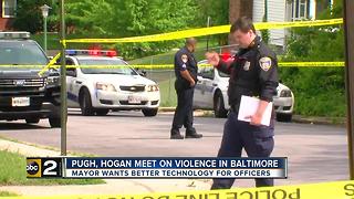 Mayor Pugh, Governor Hogan talk Baltimore crime