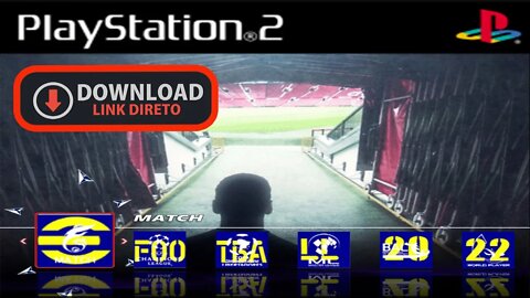 PES 2021/2022 PS2 eFootball ATUALIZADO ISO GRÁTIS EDITOR MAK TEC