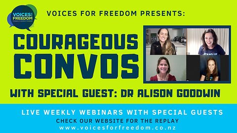 Courageous Convos: Dr Alison Goodwin Chats With Voices For Freedom