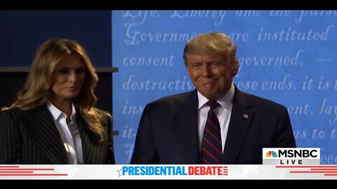 Melania HATES Trump. Barely touches him. Jill hugs Joe Biden like she means it at the Debate.