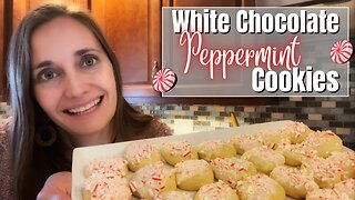 White Chocolate Peppermint Cookies | EASY Christmas Cookie Recipe!