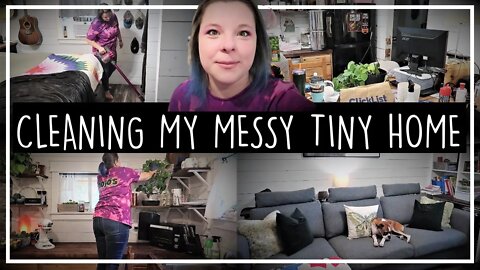 Clean With Me//Tiny House Cleaning//Cleaning My 576sqft House//Speed Cleaning